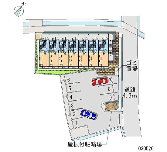 ★手数料０円★明石市魚住町金ケ崎　月極駐車場（LP）